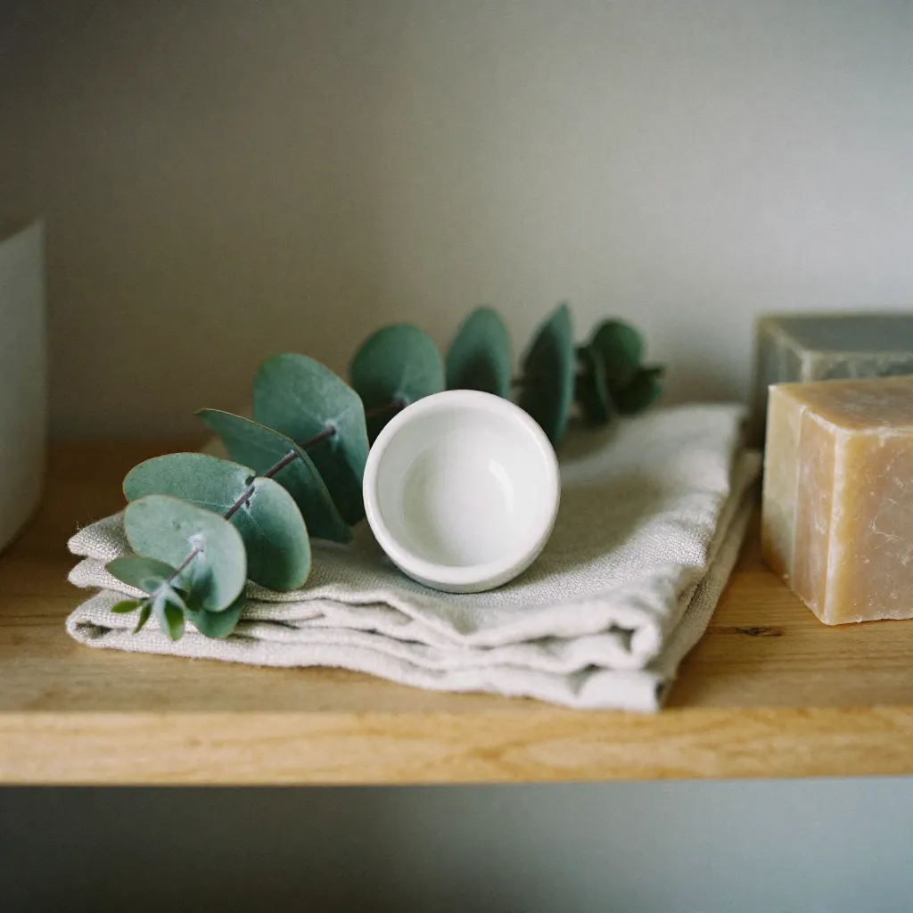 Small ceramic diffuser with natural aromatic elements