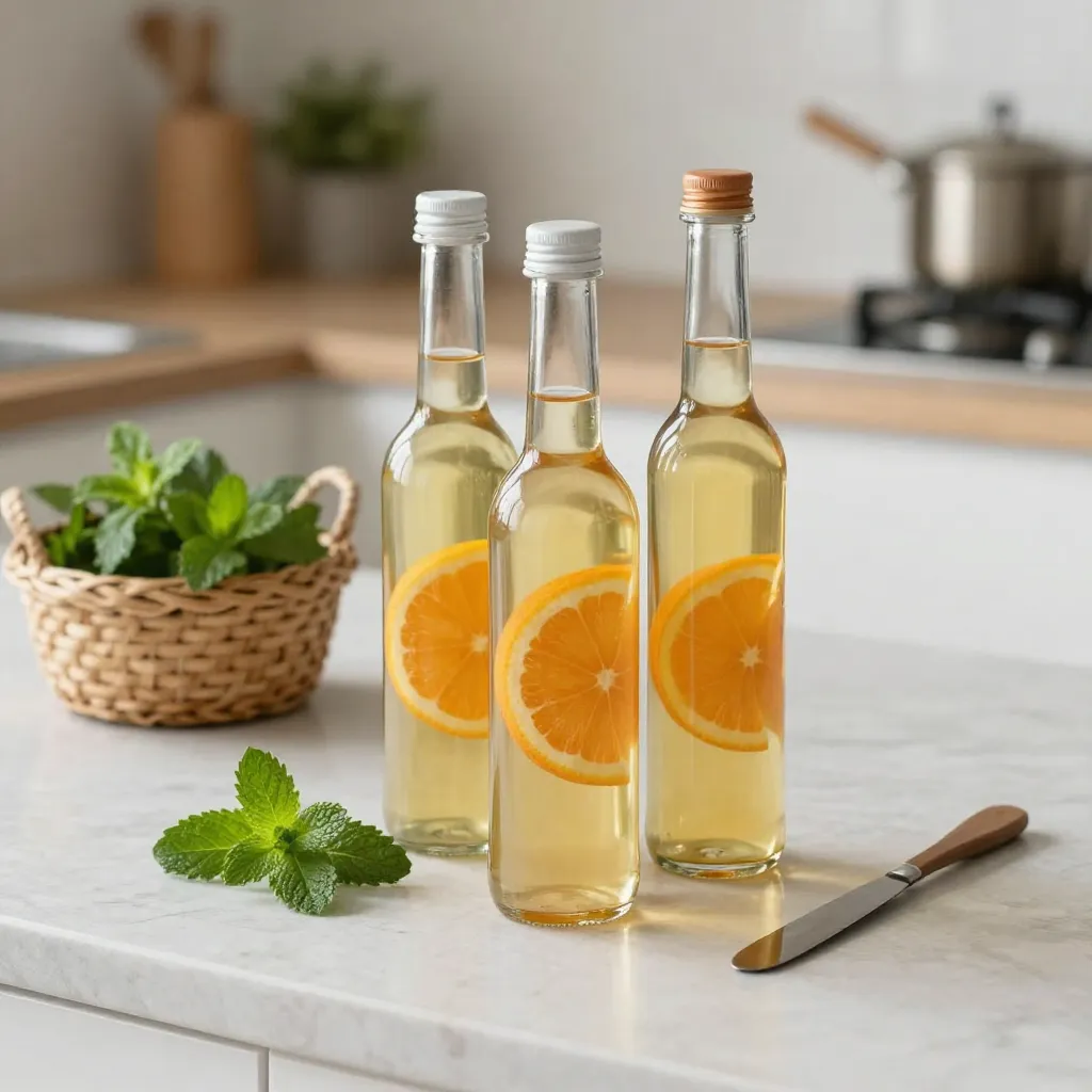 Natural aromatic elements displayed in an open space